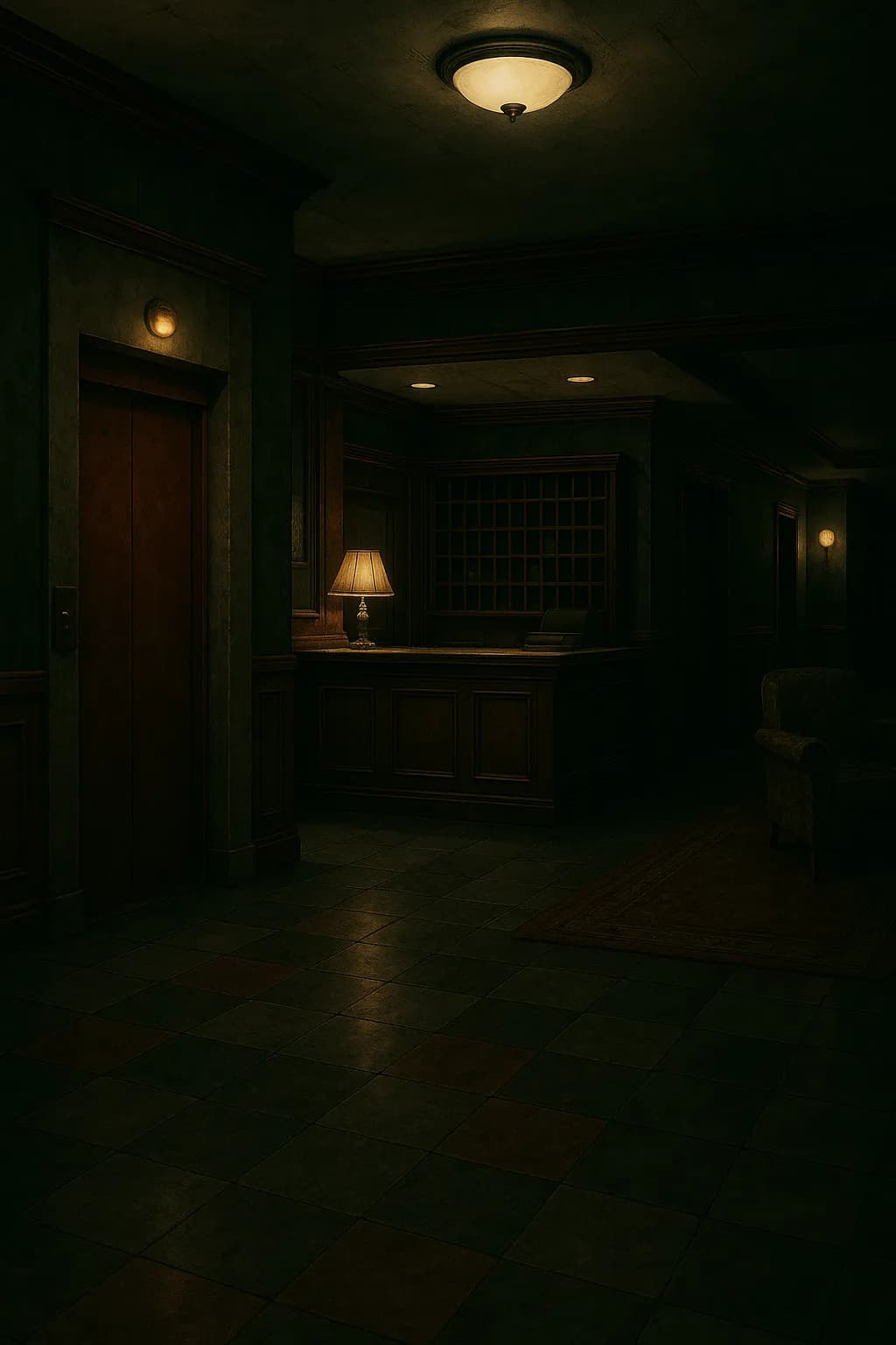 선샤인 모텔 야간 근무자 안전 수칙 - 1부