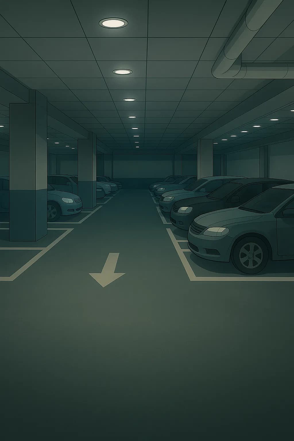 주말 주차장 에서